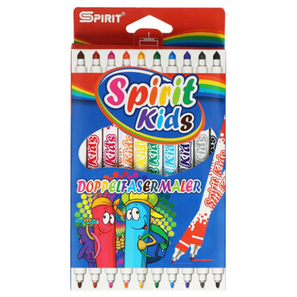 Flomasteri SPIRIT kids dupli 10kom