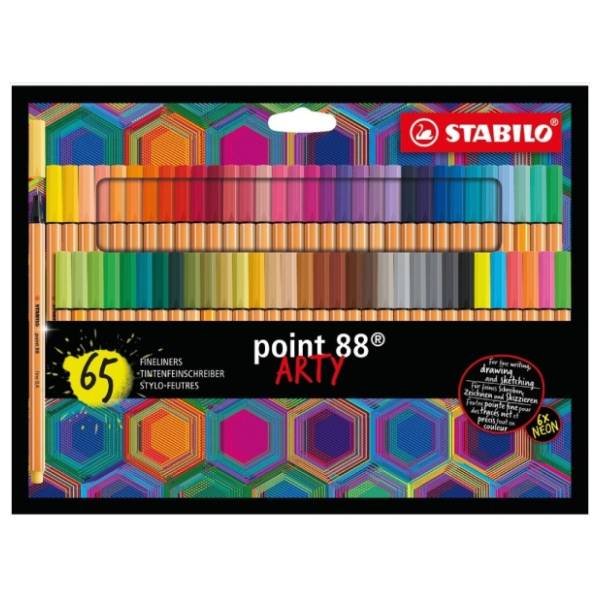 Flomasteri STABILO finelineri point 88 arty 65kom