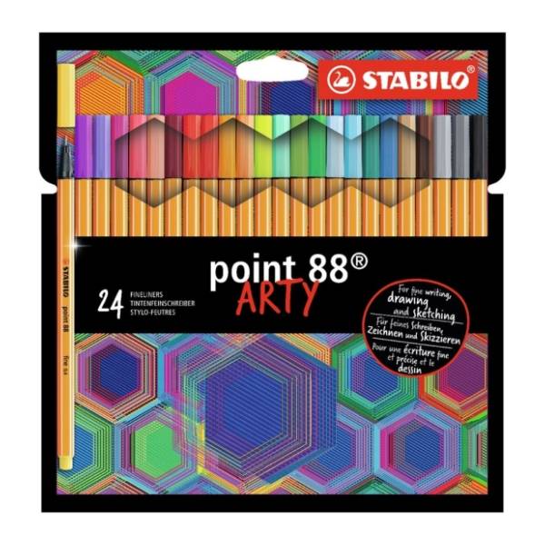 Flomasteri STABILO finelineri point 88 arty 24kom