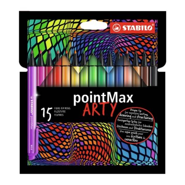Flomasteri STABILO point max arty 15kom