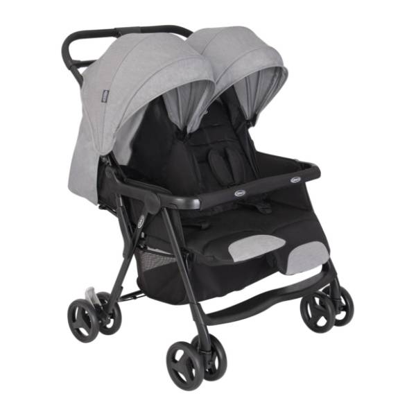 GRACO kolica za blizance Duorider Steeple grey