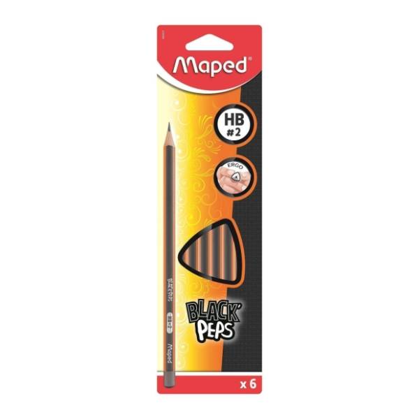 Grafitna olovka MAPED black peps HB 6kom