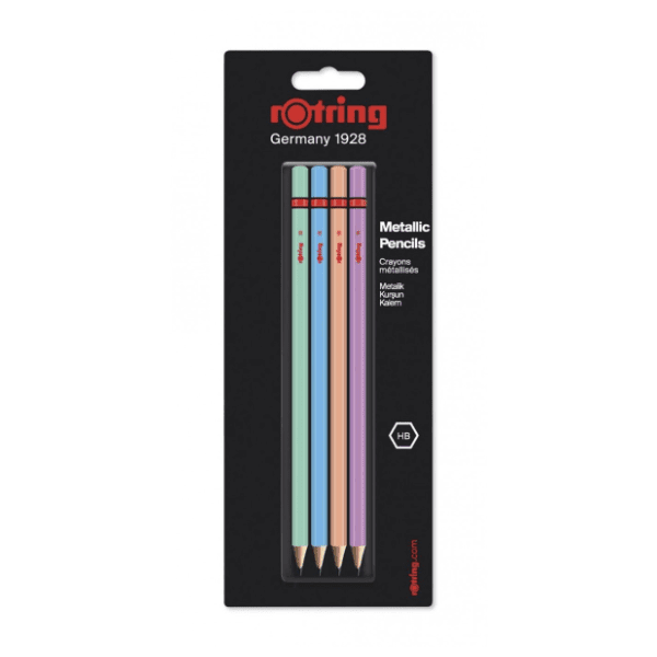 Grafitna olovka ROTRING metalic 4kom