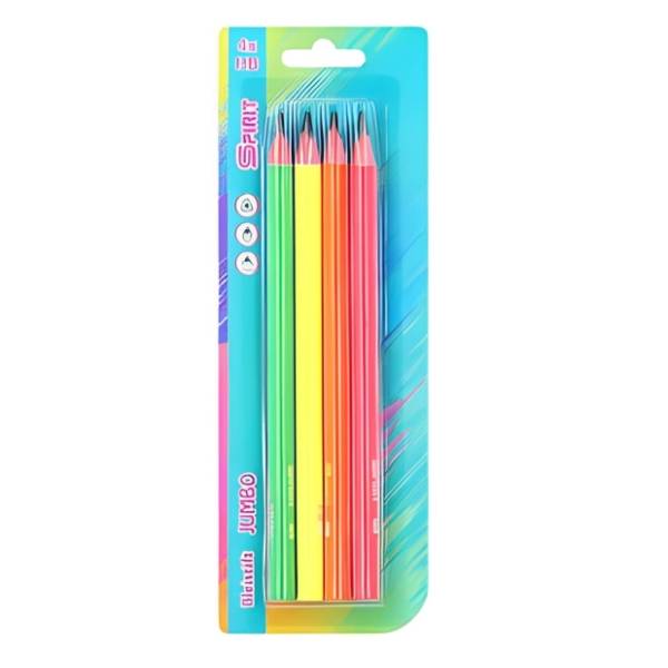 Grafitne olovke SPIRIT jumbo hb 4kom
