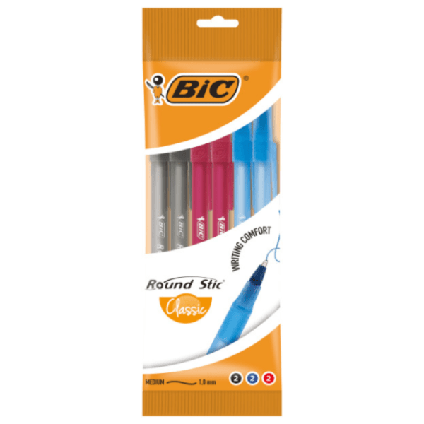 Hemijska olovka BIC round stick 6kom