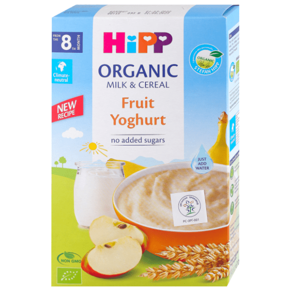 HIPP organic instant mlečna kaša voće i jogurt 250g