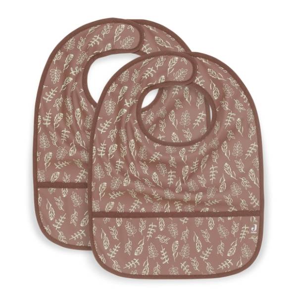 JOLLEIN portikla za bebe Bib Waterproof Meadow Chestnut 2kom