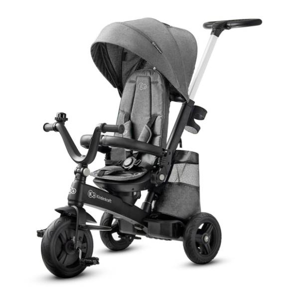 KINDERKRAFT tricikl za decu Easytwist Platinum grey