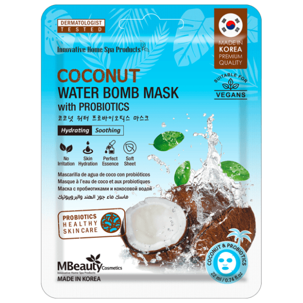 MBEAUTY coconut water bomb maska za lice 22ml