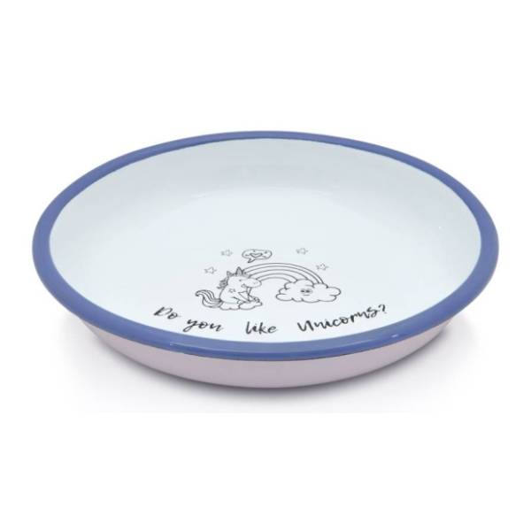 METALAC tanjir za bebe Unicorn 18cm