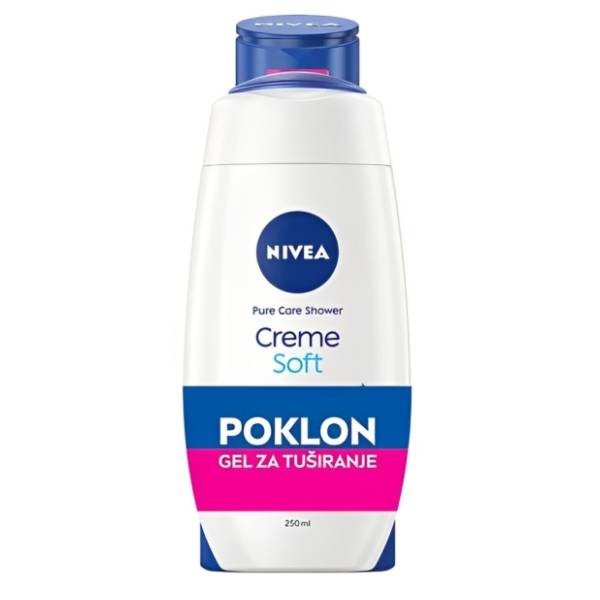 Mleko za telo NIVEA 400ml + Gel za tuširanje creme soft 250ml gratis