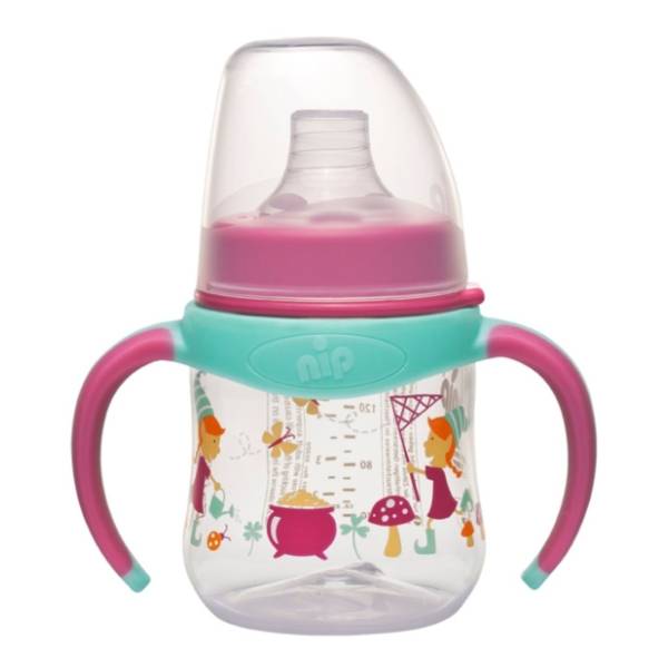 NIP flašica trening sa ručkama 150ml devojčice
