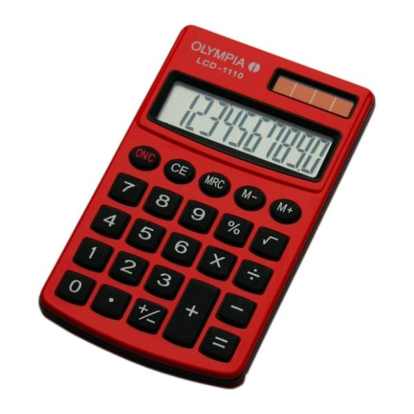 OLYMPIA kalkulator LCD 1110 crvena