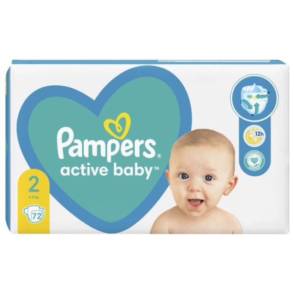 PAMPER pelene AB 2 72kom