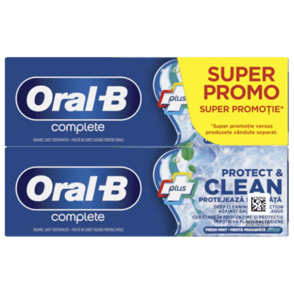 Pasta za zube ORAL B complete protect & clean  2x75ml