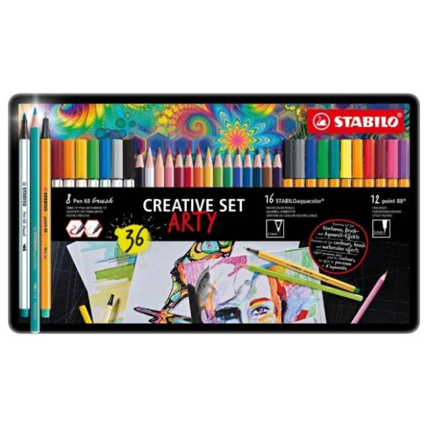 Set arty box STABILO za crtanje 36kom