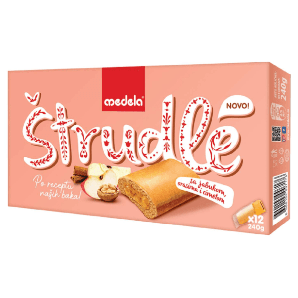 Štrudle MEDELA jabuke orasi cimet 240g
