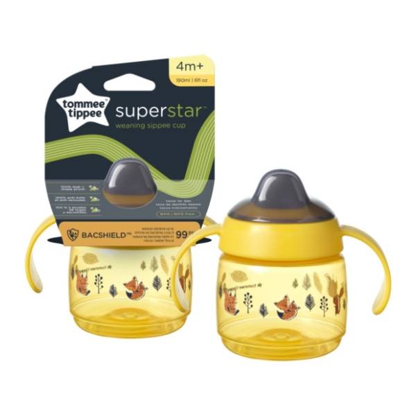 TOMMEE TIPPEE čaša žuta (4m+) 190ml