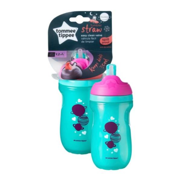 TOMMEE TIPPEE šolja Straw Cup (12m+) 260ml tirkizna 