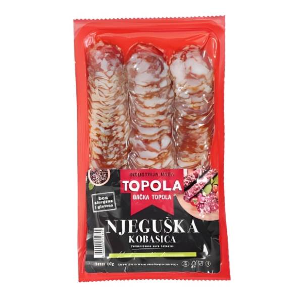TOPOLA Njeguška kobasica slajs 80g
