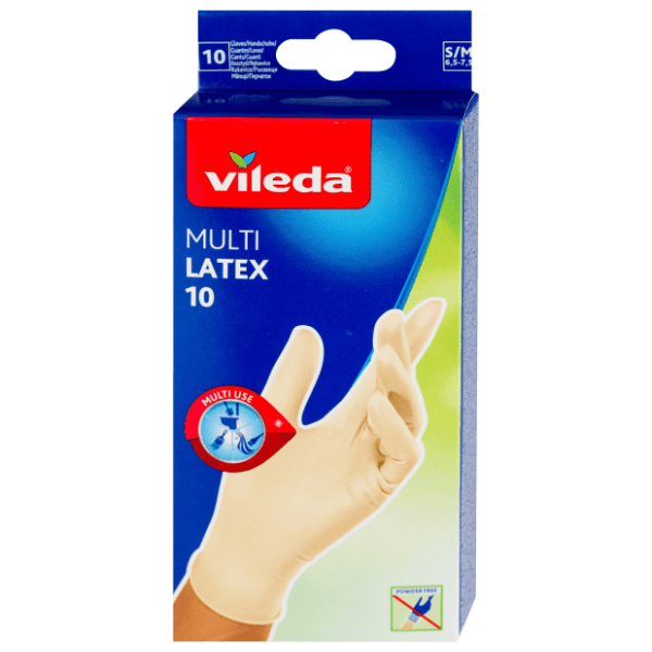 VILEDA rukavice multi latex S/M 10kom