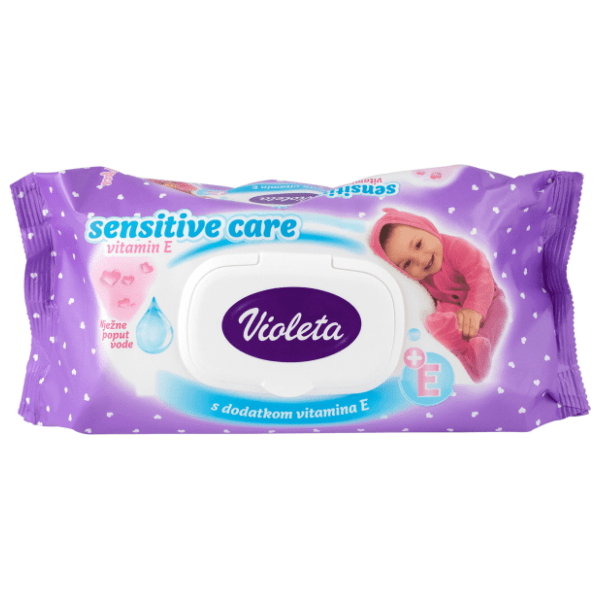 Vlažne maramice VIOLETA sensitive care 64kom