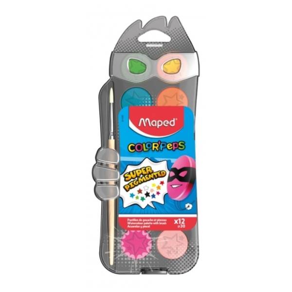 Vodene bojice MAPED color peps 12kom + četkica gratis