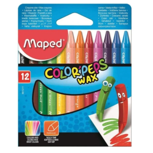Voštane bojice MAPED set 12kom