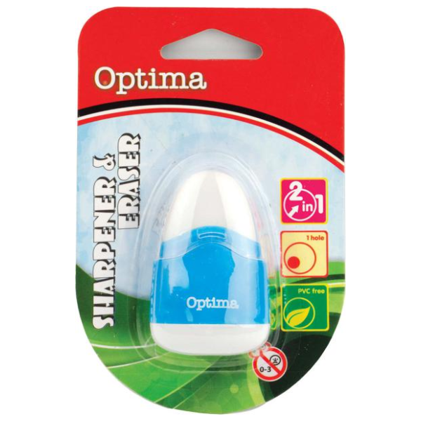 Zarezač i gumica OPTIMA round duo 1kom