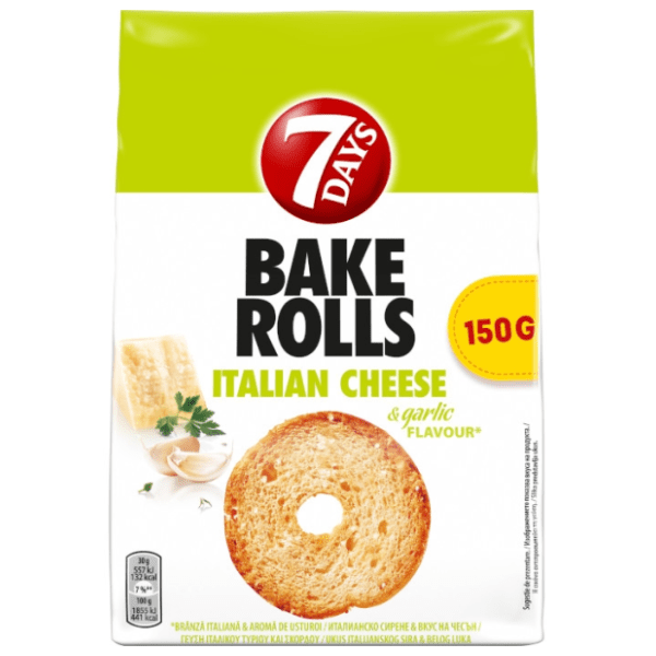7 DAYS Bake rolls Italian cheese&garlic 150g