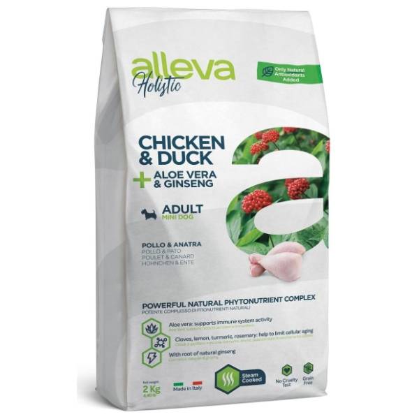 ALLEVA Holistic adult and mini piletina i pačetina 2kg