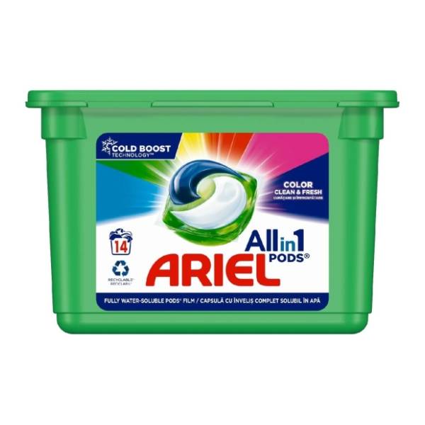 ARIEL PODS Color clean & fresh kapsule za veš 14kom