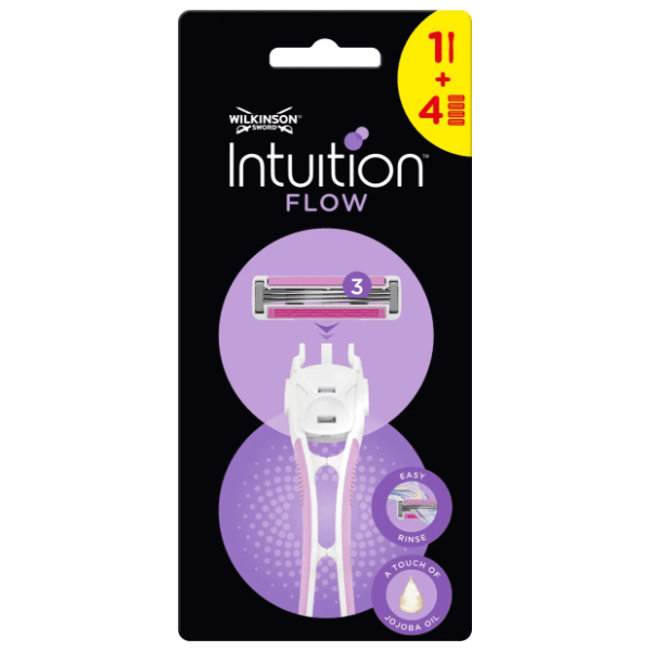 Brijač WILKINSON intuition flow 3 hybrid 1kom + 4 zamenske glave