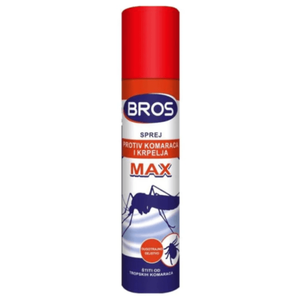 BROS max sprej protiv komaraca i krpelja 90ml