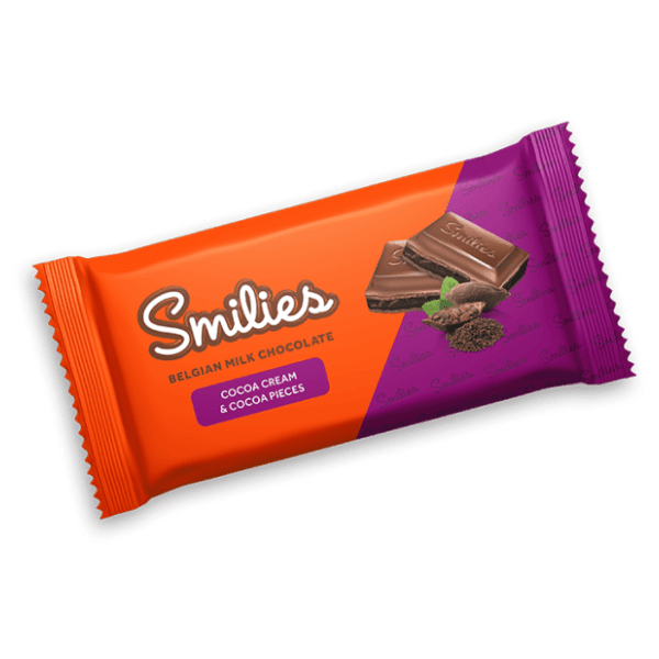 Čokolada SMILIES crna čokolada lešnik 94g