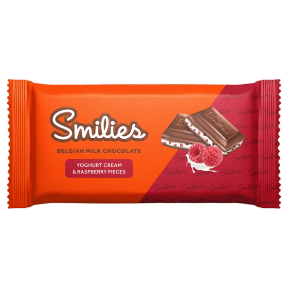 Čokolada SMILIES jogurt i malina 98g