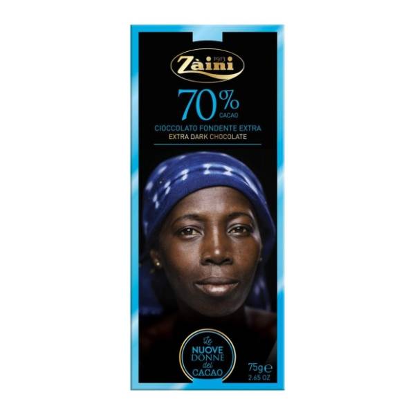 Crna čokolada ZAINI 70% kakao 75g