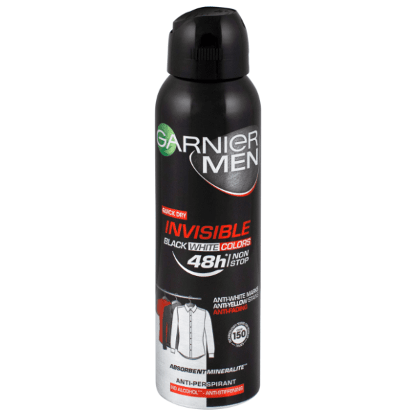 Dezodorans GARNIER Mineral deo men invisible black white and colors 150ml