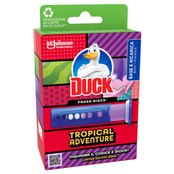 DUCK WC osveživač discs tropical adventure 36ml