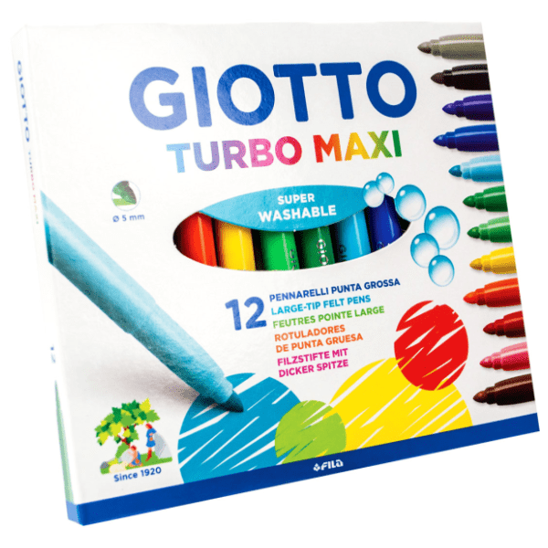Flomasteri GIOTTO turbo maxi 12kom