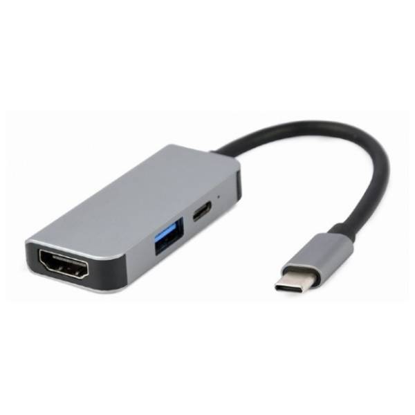 GEMBIRD Docking station 3-in-1 USB-C/USB 3.0 + PD + HDMI (A-CM-COMBO3-02)