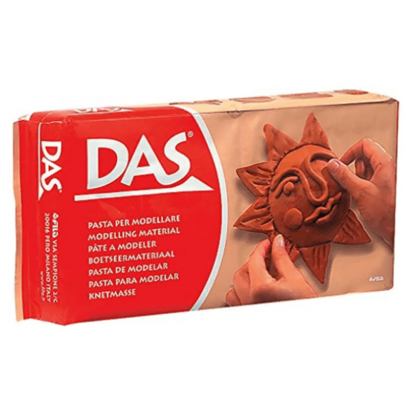 Glinamol DAS masa za modelovanje braon 500g