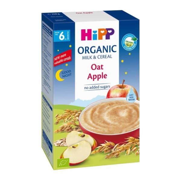 HIPP organic instant mlečna kaša za laku noć ovas jabuka 250g