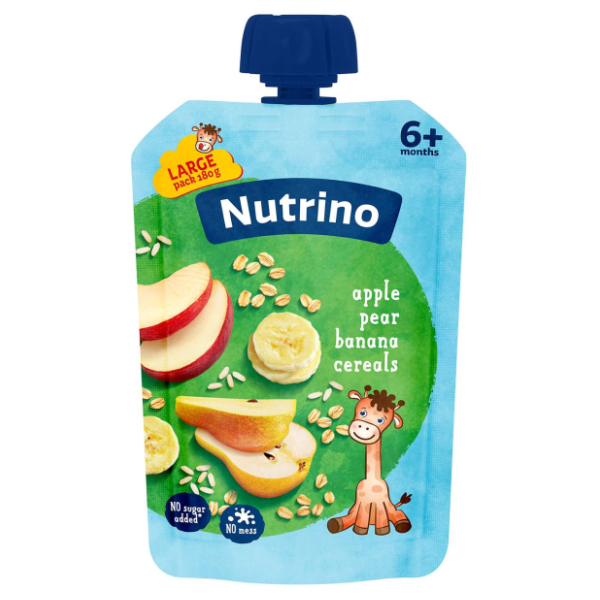 NUTRINO kašica jabuka kruška banana žitarice 180g