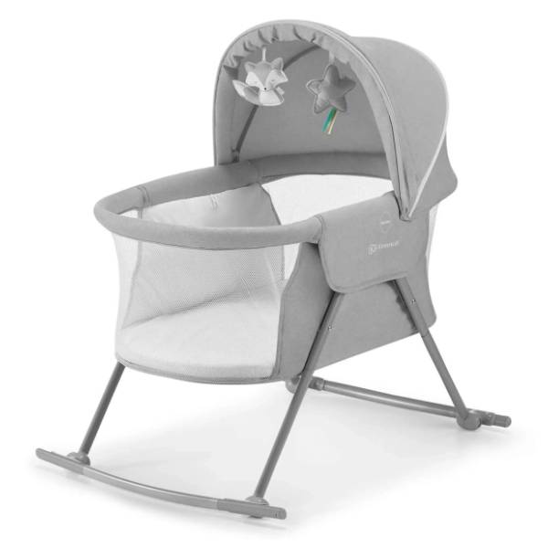 KINDERKRAFT prenosivi krevetac kolevka 3u1 Lovi grey