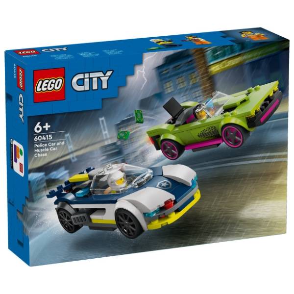 LEGO City jurnjava policijskog automobila i masel kara 60415