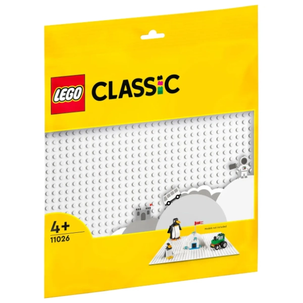LEGO Classic bela podloga za gradnju 11026