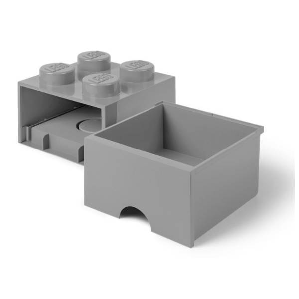 LEGO fioka za odlaganje (4) kameno siva