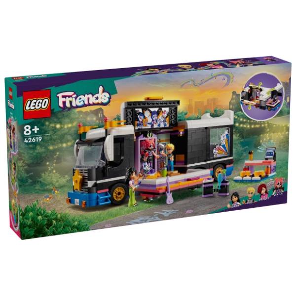 LEGO Friends autobus za muzičke turneje pop zvezda 42619