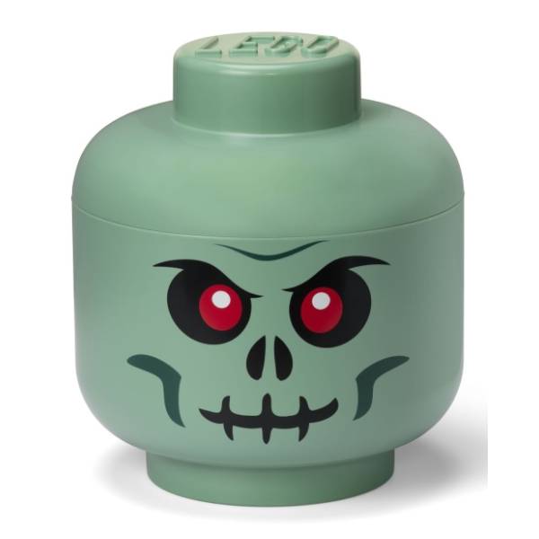 LEGO glava za odlaganje (velika) Zeleni skeleton